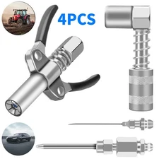 Grease Gun Coupler 90 Degree Adapter Needle Tips Dispenser Injection Needle Kit