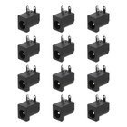 12pcs DC5525 Power Jack, 30V 0.5A 9x14.2x15mm 3 Pin, Black