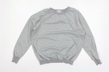 Womens UK Size M Preworn Grey Pullover Sweatshirt