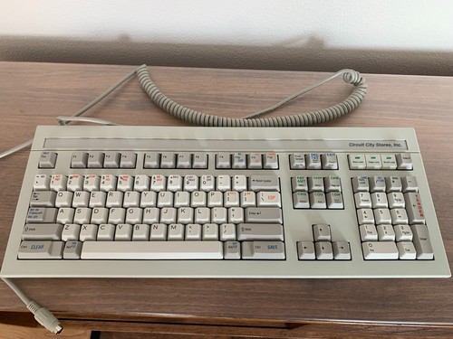 RARE Circuit City AVAYA Lucent 715 GBCS-2 Wired Terminal Keyboard Cherry Black