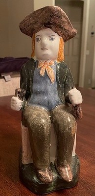 Vintage Portuguese Toby Jug   18th Century Style   Ceramic Character Pitcher 
