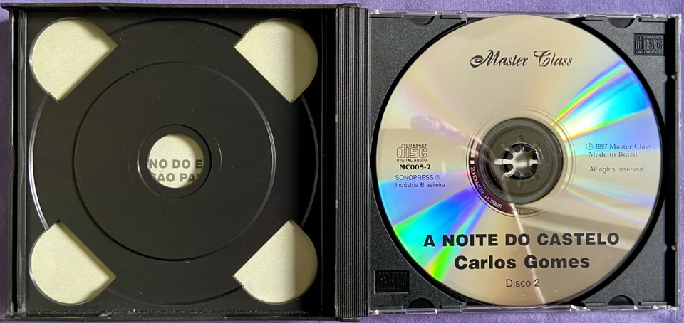 Carlos Gomes: A noite do castelo - Benito Juarez 2 CD Set 1997 Master Class Live - Image 4 of 4