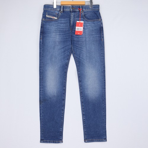 Jeans Diesel para hombre 2019 D-Strukt pierna ajustada lavado medio azul talla nuevos con etiquetas - Imagen 43 de 95