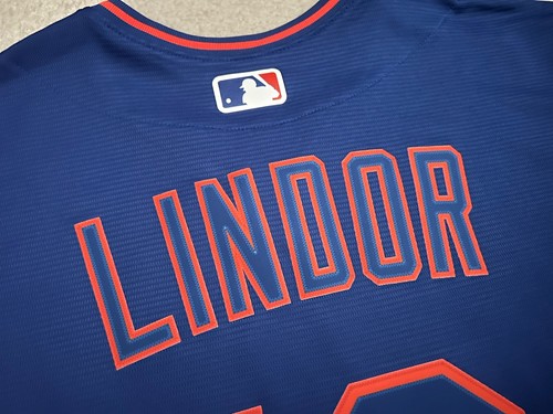 New York Mets Francisco Lindor #12 Nike Royal Alternate Replica Größe Large neu ohne Etikett - Bild 4 von 7