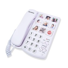 Big Button Phone for Seniors, Corded Landline Telephone with Handsfree Functi...