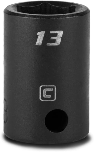 13 Mm Shallow Impact Socket, 3/8-Inch Drive, 6-Point, Metric - Picture 10 of 11
