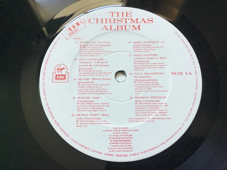 NOW - THE CHRISTMAS ALBUM - V/A 1985 UK LP VIRGIN EMI NOX 1 EXCELLENT CONDITION  - Image 4 of 4