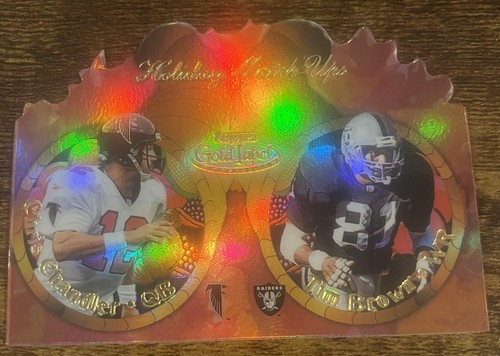 2000 Topps Gold Label #T3 Tim Brown Chris Chandler Holiday Match-Ups Diecut