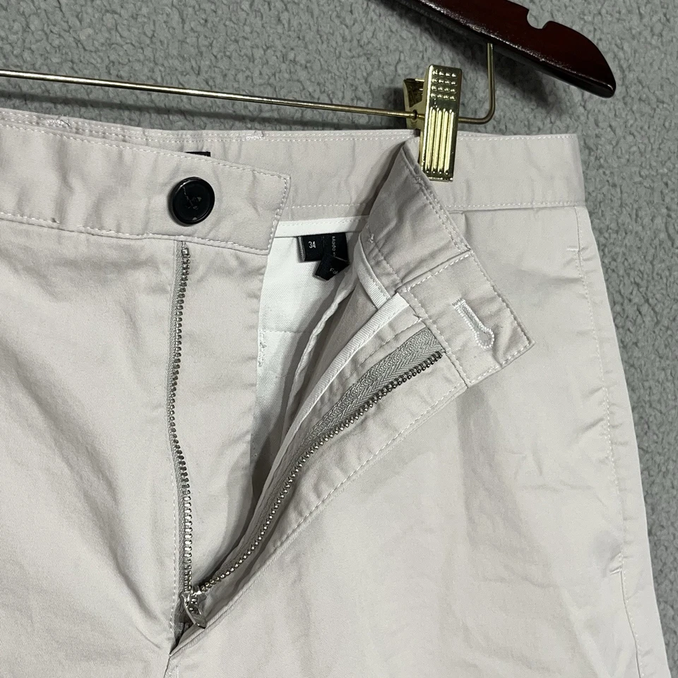 Pantalones Cortos Theory Talla 34 Para Hombre 8.5" Entrepierna Estilo Bermudas Foto 2 de 4