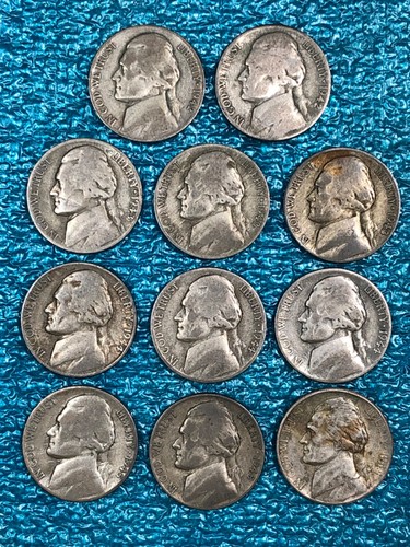 1942-45 PDS Jefferson Nickel Set (11 Coin Lot) 35% Silver War Nickels - Picture 1 of 2