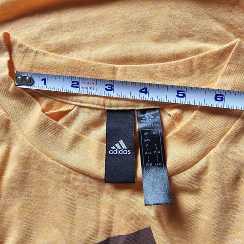 Adidas Women’s Sz L Sleeveless Tank Hazy Orange Active Sport Gym - Picture 11 of 12
