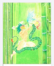 11 x 14 colored pencil painting unframed