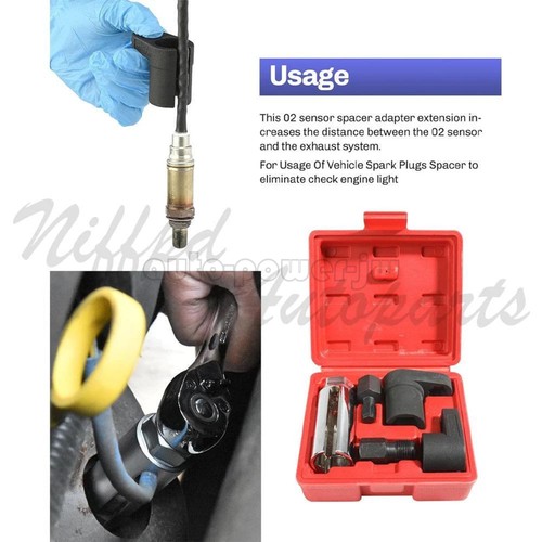 5PCS O2 Oxygen Sensor Socket Thread Chaser Set O2 Sensor Wrench Removal Tool Kit - Bild 3 von 10