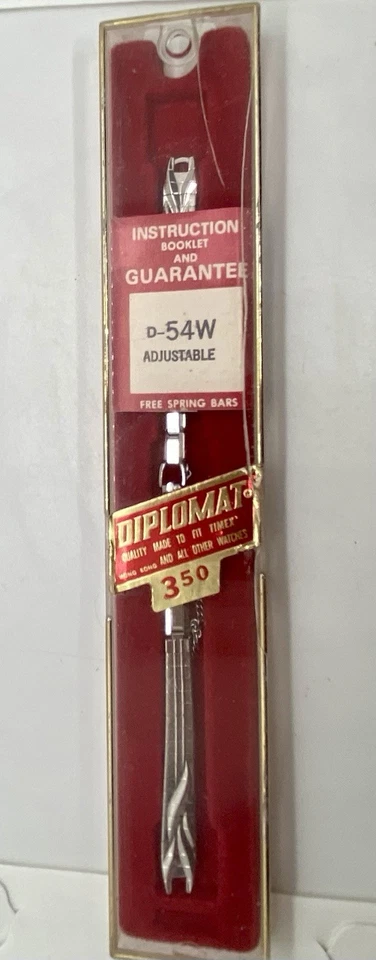 "NUEVO DE COLECCIÓN DIPLOMÁTICO Correa de reloj de lujo para damas Anillo de plata Extremo Cadena de seguridad 5-3/4""L" Foto 4 de 4