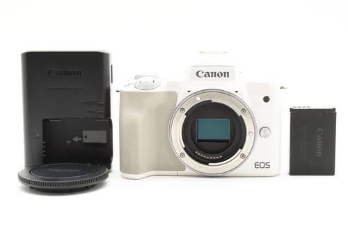 Near Mint Canon EOS Kiss M 24.1 MP Digital Mirrorless Camera Black Body #C034 - Picture 1 of 12