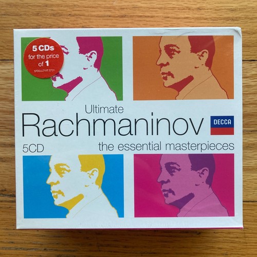 *SEALED* ULTIMATE RACHMANINOV: THE ESSENTIAL MASTERPIECES 5xCD BOXSET DECCA - Picture 1 of 3