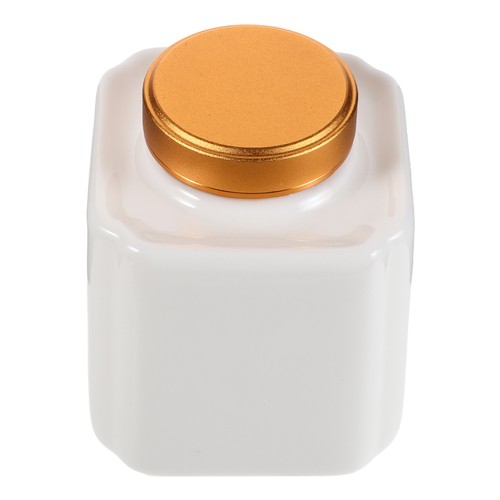 Ceramic Canister with Lid Sealed Tea Storage Jar Condiment Holder Pot - Picture 6 of 12