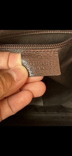 GUCCI GG Canvas Shoulder Bag Beige Silver - Picture 8 of 24
