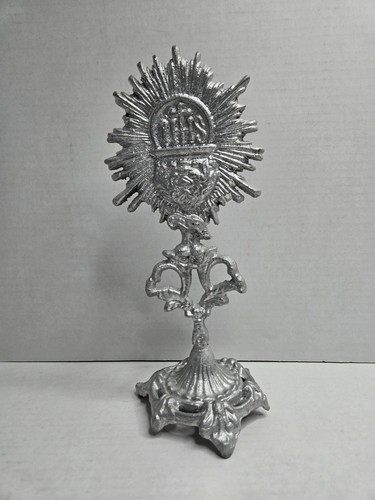 Monstrance Santisimo Plata Silver Religous Vessel Metal - Picture 2 of 5