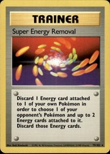Super Energy Removal 79/102 Rare Non-Holo Base Set Pokémon Trainer BC