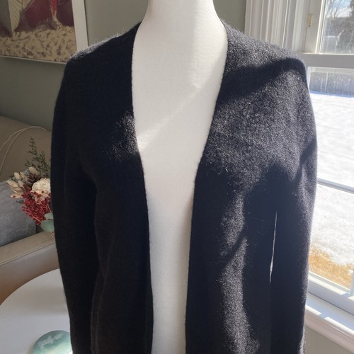 Peruvian Connection 100% Royal Alpaka Pullover Strickjacke Schwarz Größe M - Bild 2 von 5
