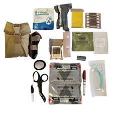 IFAK Combat Trauma Kit- FULLY STOCKED (TQs NOT Include) Larger than Army issue!