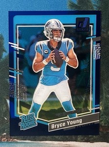2023 Panini Clearly Donruss - Rated Rookie Bryce Young #95 Blue /99 (RC)