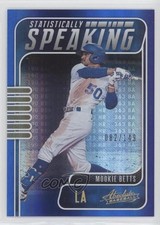 2021 Panini Absolute Statistically Speaking Spectrum Blue /149 Mookie Betts
