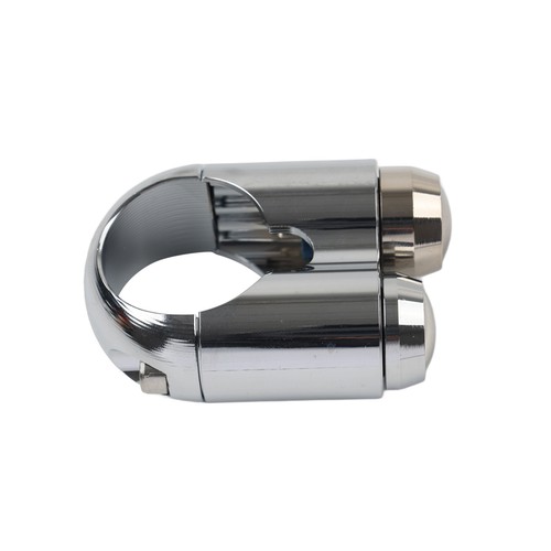 1" Handlebar Switch 2 Button Horn Light Control Chrome For Harley Dyna Chopper - Picture 8 of 11