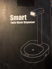 Smart Table Water Dispenser with USB Rechargeable Pump - Black - New Open Box