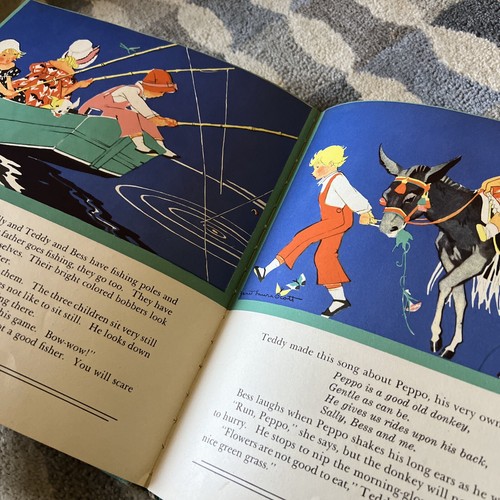 1939 ONE HAPPY DAY; A PICTURE-STORY BOOK Dauzet DJ Illustrated Childrens Book - Picture 11 of 12