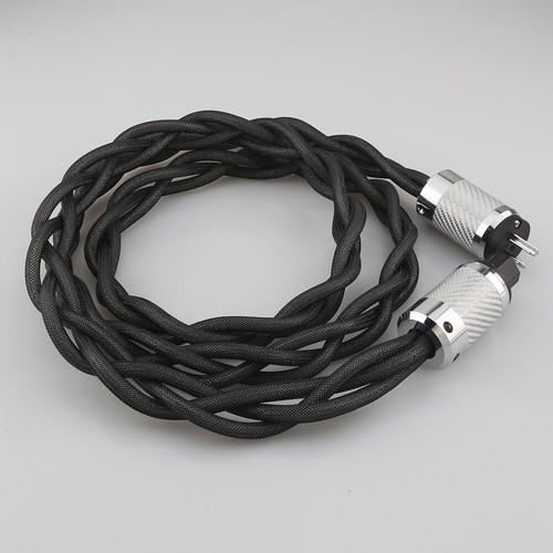 Audiophile HiFi Power Cable 7N OCC Silver Plated Pure Copper US EU AU Power Cord - Picture 8 of 14