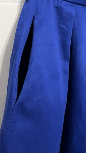 Gonna Tandisk vintage piccola blu A-Line plissettata retrò Y2K CottageCore Blokettecore - Foto 11 di 12