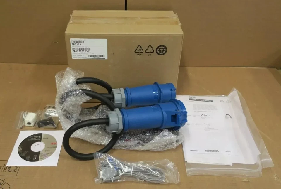 Neu APC AP7155 Rack Stromverteiler Inline Stromzähler 32A 230V