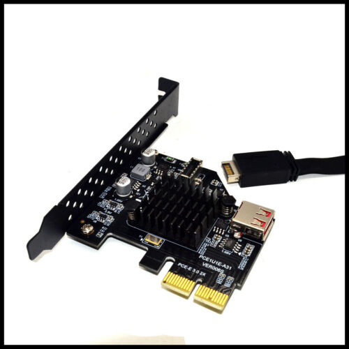 Pci-express 3.0 2x to Type-e USB 3.1 Gen2 10Gbps+USB 2.0 port expansion card - Picture 3 of 12