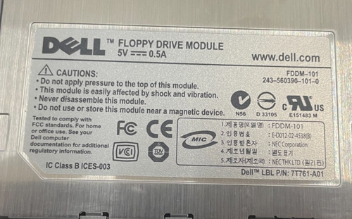 DELL Floppy Drive Module FDDM-101 - Photo 3/6