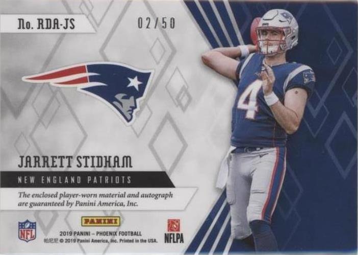 2019 Panini Phoenix Jarrett Stidham #RDA-JS