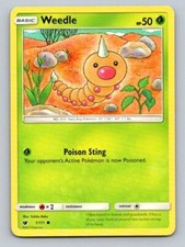 2017 Pokemon Card Crimson Invasion Weedle 1/111