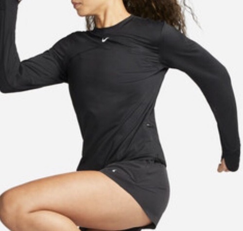 Damen Nike Dri-Fit Swift Element UV Rundhalsausschnitt Shirt Größe Large L Laufen Neu - Bild 9 von 18