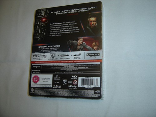 The Terminator 4K Blu-ray Ultra HD Limited Steelbook UK - Picture 2 of 3