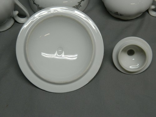 Vtg Lefton 25th Anniversary Set - Footed Bowl/Lid, Creamer, Sugar/Lid - Picture 7 of 8