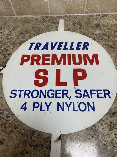 VINTAGE TRAVELLER PREMIUM SLP TIRE SIGN STONGER SAFER 4 PLY NYLON TS-143 (SH) - Picture 2 of 16