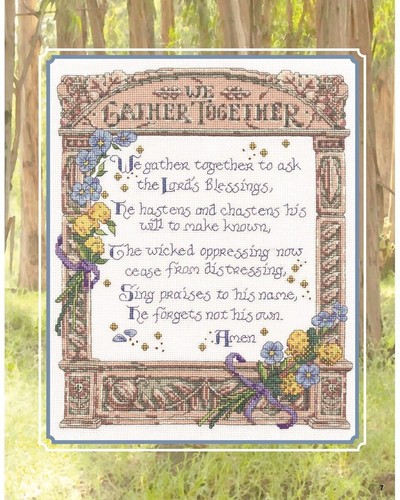 AMERICA'S Best LOVED HYMNS Collection 3 ~ Cross Stitch Pattern Book ~ 12 Designs - Picture 5 of 14