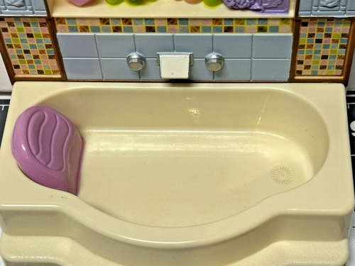 Fisher Price Loving Family Dollhouse Furniture 2008 Bathroom Bathtub Toy - Picture 3 of 5
