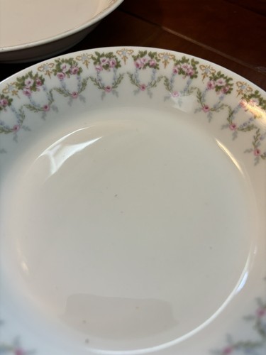Limoges U.C. France Chateau China White Gold Trim Set 8 Dessert Berry Bowls 5" - Picture 2 of 4