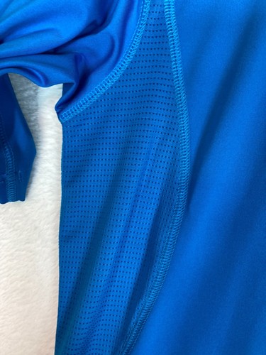 Columbia Mens L Omni-Shade Bright Blue Breathable Short Sleeve Short Sleeve Top - Picture 8 of 12