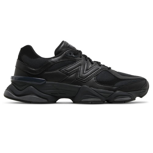New Balance 9060 Uomo Donna Pelle Nere scarpe comode ginnastica 36 37 38 39 40