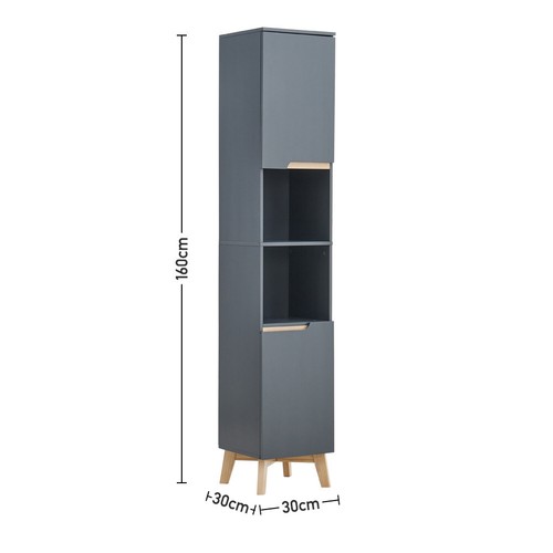 Bathroom Under Sink Cabinet Basin Storage Vanity Cupboard w/ Shelf Furniture - Picture 22 of 24