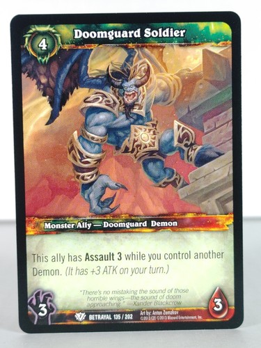 Doomguard Soldier - Betrayal of the Guardian - 135/202 - WoW TCG - C - Imagen 8 de 11