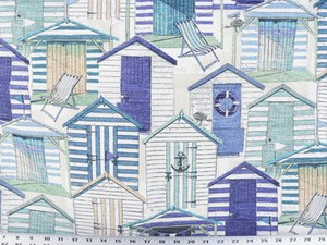Drapery Upholstery Fabric Indoor Outdoor Beach House Novelty Print Image Is Loading Drapery Upholstery Fabric Indoor Outdoor Beach House Novelty